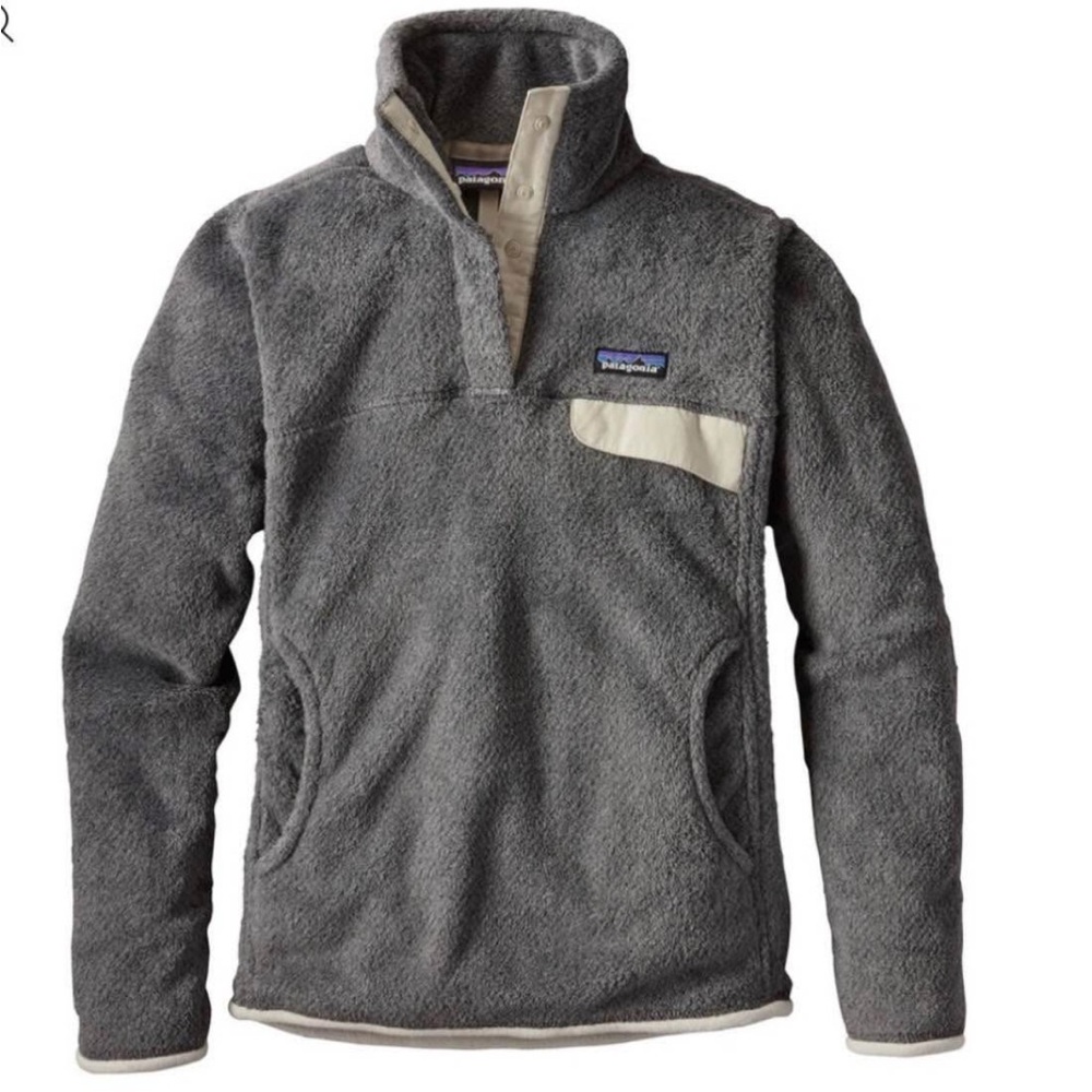 Patagonia Women's Re-Tool Snap-T Pullover Feather Grey Fleece Pullover Medium